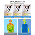 Miniatyrbild 5 av 5: 2024 Cool Vest Bärbar Kylfläkt Väst Luftkonditionerade Kläder Kylning 13 Timmar För Hög Temperatur Arbete Fiskeväst Vandring -JRDG 4xl