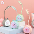 Miniatyrbilde 4 av 4: Tegneserie skrivebordslampe Øyevern Strømsparende leselampe USB-lading Sove nattlys LED bordlampe for barn Søt