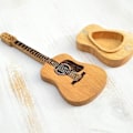 Miniatyrbild 3 av 3: Trä Akustisk Gitarr Plektrumlåda, Gitarrlåda För Plektrum, Gitarr Plektrumhållare, Present Till Gitarrist Trä Akustisk Gitarr Plektrumlåda Med Stativ