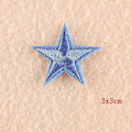 Miniatyrbillede 1 af 5: 10 stk. stjernebroderede mærker, der kan syes eller stryges på, til tøj DIY applikationer håndværksdekoration blue