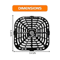 Miniatyrbilde 3 av 5: Luftfrityrgrillplate for Instants Vortex Plus 6QT luftfriter, Oppgradert firkantet grillpanne erstatningsdeler