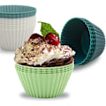 Miniatyrbillede 4 af 5: Genanvendelige muffinsforme i silikone - Non-stick cupcakeforme - Silikone cupcakeforme-D nye zd 12pcs