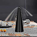 Miniatyrbillede 4 af 4: Flyefans til borde, bærbar picnicbord-ventilatorstøtte med USB- og batteristrømforsyning, Flyefan F