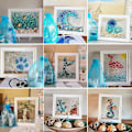 Miniatyrbild 5 av 5: Havsglaskonstset, Havsglaskonstset för Vuxna, Harts Havsglaskonstset, DIY Harts Strandkonstset, Havsglaskonst Foto Ram Present f