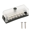 Miniatyrbillede 1 af 5: 100A 32V 12-terminal Power Distribution Block Terminal Bus Bar med Dæksel til 32V DC Lastbiler, Campingvogne, Både