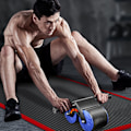 Miniatyrbillede 5 af 5: Abdominal Hjul Automatisk Tilbagefald AB Roller Multifunktionel Muskelrulle Hjul blue  black