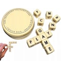 Miniatyrbillede 1 af 5: Krydsord Solitaire Spil, krydsord Solitaire Terninger, scrabble Spil Med Etui -DGJR