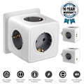Miniatyrbillede 1 af 5: Stikkontakt-terning uden kabel 5/4 rum multistikkontakt stikkontakt-adapter Cube 1X -GSL ZD C e