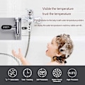 Miniatyrbild 3 av 5: Duschtermometer, 0~100  Babybadvattentermometer med 360° roterande display LED digital display duschvattentermometer