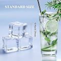 Miniatyrbillede 2 af 3: 100 stk. klare kunstige isterninger firkantede akryl ædelstene akryl klare isterninger kunstige isterninger display bryllup display vase -n4500 ZD A