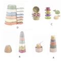 Miniatyrbillede 3 af 5: Interaktivt Stabel-Kop-Legetøj Vandleg Dusjlegetøj til Baby Spædbarn Gave