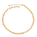 Miniatyrbillede 1 af 5: 316L rustfrit stål halskæde chunky U kæde halskæder til kvinder kraveben kæde choker halskæde punk kvinder smykker halskæde b0350 - earring