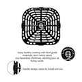 Miniatyrbilde 5 av 5: Luftfrityrgrillplate for Instants Vortex Plus 6QT luftfriter, Oppgradert firkantet grillpanne erstatningsdeler
