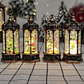 Miniatyrbillede 2 af 5: Julelanterne i europæisk retro-stil - Juletræ/Snemand LED-bærbar natlampe til hjemmet - Dekorationer til ophængning 1