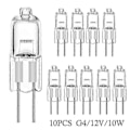 Miniatyrbillede 1 af 5: 10 stk halogen pærer kapsel lamper G4-12V-10W G4-12V-10W G4-12V-10W