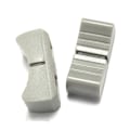 Miniatyrbillede 2 af 5: 20 stk. 24mmx11mmx10mm Konsol Mixer Glide Fader Knapper Udskiftning til Potentiometer Grå Knob Sort