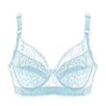 Miniatyrbillede 1 af 3: Flot Kvinders Push-Up BH Spids BH Sexy Lingeri Støtte BH AA A B C D light blue 85abcd