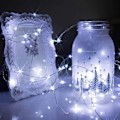 Miniatyrbillede 4 af 5: Julepynt 10 stk 1m 10LED Lys Batteridrevet Kobbertråd Dekoration Jul