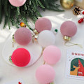 Miniatyrbild 3 av 5: Julgranspynt 12 st Sammetsjulbollar  Flockade Julgransbollar Plastbollar Juldekorativa Hängande Prydnader Julgransdekoration a