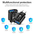 Miniatyrbilde 5 av 5: 36w Pd+qc3.0 2.4a EU US UK Standard Plug USB-lader Rask lading Mobil