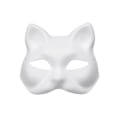 Pikkukuva 1 / 5: Tyhjä värillinen maalausnaamio naamiaiskulkue pulp-naamio päiväkoti DIY-tarvikkeet Jikaix_HANKI SE lahjat fox