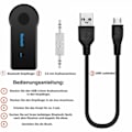 Miniatyrbilde 4 av 4: Bluetooth-lydadapter for bil AUX-kabel lyd for kjøretøy 3,5 mm jack -GSL FF GY ZD W