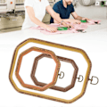 Miniatyrbillede 4 af 5: 3 stk. Håndværk DIY Broderi Hoops Nålkunst Korssting Ringramme