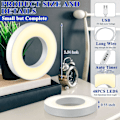 Miniatyrbild 2 av 4: Taklampa växtlampa för inomhusväxter, 48 lysdioder fullspektrum LED halo växtlampa, säker spänning växtlampa med 4/8/12h automatisk omkopplare, 4 dimbara ljusstyrkor red blue light 2 headlights