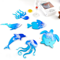 Miniatyrbillede 4 af 5: Udsalg Diy Epoxy Form Marine Biologisk Vinreol Bakke Silikonform Epoxy Harpiks Sæt