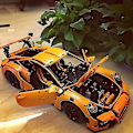 Miniatyrbillede 4 af 5: 2704 stk Klassisk Super Racerbil Samlebygning Klodser, Legetøj til Drenge, Julegave