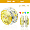 Miniatyrbillede 2 af 5: 4 Styk Yo-Yo LED Lys Børn Yo-Yo Reaktiv Plastik Yoyo Underholdning til Begyndere Festgaver (Tilfældige Farver)