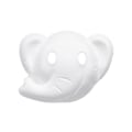 Miniatyrbillede 1 af 5: Blank Farvet Maleri Maske Masquerade Cosplay Pulp Maske Børnehave Diy Tilbehør Jikaix_GET IT Gaver elephant**