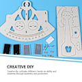 Miniatyrbild 2 av 2: 1 Set Diy Nautisk Undersökningsinstrument Kit Marin Sjöman Sextant Diy Nautiska Kits Pedagogisk Leksak Juni 6.15