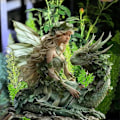 Miniatyrbillede 4 af 5: Boheme Fe-Potte Dekoration, 2D Fe-Have Plante Tilbehør, Fe-Have Figurer til Potteplanter og Havehave Græs Dcor k1