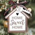 Miniatyrbillede 1 af 5: Housewarming gaver til nyt hjem, Housewarming gave til nyt hus, Første nye hjem julepynt 2024, Ny hjem gave -CHSZ style 2