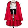 Miniatyrbillede 2 af 5: Xs-6xl Deluxe Voksen Lille Rød Hætte Kostume Med Kappe Kvinder Forklædning Halloween Fest Prinsesse Udklædning -DGJR 5xl-red riding hood