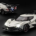 Miniatyrbillede 3 af 5: 1:24 Apollo IE Intensa Emozione Legering Sportsvogn Model Diecast Metal Racing Superbil Model Simuleret Lyd Lys Børns Legetøj Gave ie red