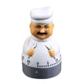 Köktimer med tecknad kockdesign - 360 graders roterande mekanisk timer - 1-60 minuters väckarklocka