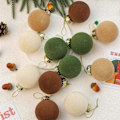 Miniatyrbild 5 av 5: Julgranspynt 12 st Sammetsjulbollar  Flockade Julgransbollar Plastbollar Juldekorativa Hängande Prydnader Julgransdekoration b
