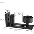 Miniatyrbilde 5 av 5: Svart fredag skyvedørslåve gulvguide for bunnjusterbar rulle - 8 oppsettsalternativer for DIYere - Flush design bunn flat låvedør gulvguide