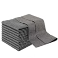 Pikkukuva 1 / 5: 10 kpl Paksuuntuneita Taikapuhdistusliinoja, Raidoitta Mikrokuituliina, Uusiokäyttöinen grey 10pcs