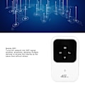 Pikkukuva 3 / 4: Nopea 4G-verkko, pitkäkestoinen mobiili WiFi, autonjakolaite, sisäänrakennettu SIM-korttipaikka, 2400mAh ladattava litiumakku (ei SIM-korttia) -GSL z