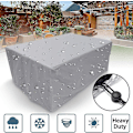 Miniatyrbild 1 av 3: 61 tum Vattentät Utomhus Patio Trädgårdsmöbelöverdrag Regn Snö Stolsöverdrag