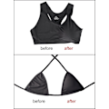 Miniatyrbillede 3 af 5: 3 Par Bra Pads, Trekantformet Bikini Pad, BH-Indlæg, Push Up Pad, 3 Farver