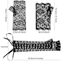 Miniatyrbilde 3 av 5: 3 Par Lace Fingerløse Hansker Sett Albue Lace Up Steampunk Hansker Fingerløse Brude Lace Hansker, Stor