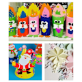 Miniatyrbild 4 av 5: 100-pack Färgad Pappersset DIY Hantverk Kartong för Hantverk