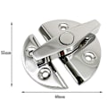 Miniatyrbillede 2 af 5: Marine Grade Rustfrit Stål Båddør Skab Lukke Rund Drejeknap Twist Catch Latch Tilbehør
