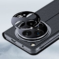 Pikkukuva 4 / 5: Magneettinen suojakotelo OnePlus Open -älypuhelimelle, minimalistinen nahkainen telakkapeite, täysi suojaava puhelinkotelo red