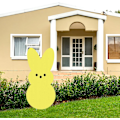Miniatyrbillede 1 af 4: Påskehare Havepæl - Påske Have Skilte Hare Have Dekorationer Med Pæl - Påskehare Skilte Dekoration Til Have Terrasse Græsplæne yellow
