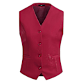 Miniatyrbillede 4 af 5: Dame Business Kontor Solid Farvet V-hals Vest